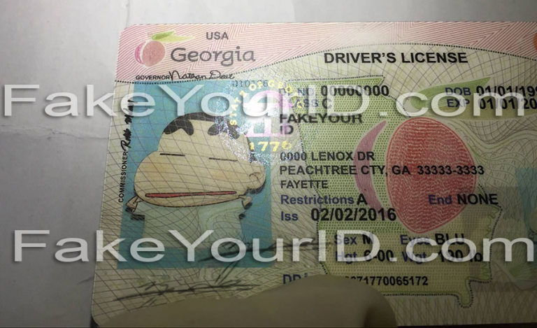 georgia drivers license font size