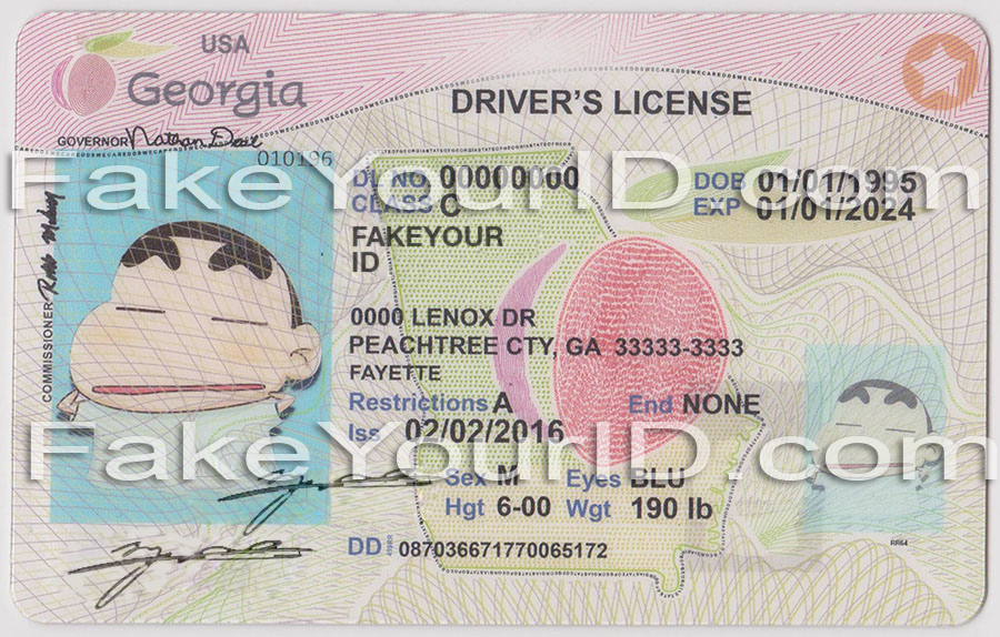 Fake Missouri Drivers License Template