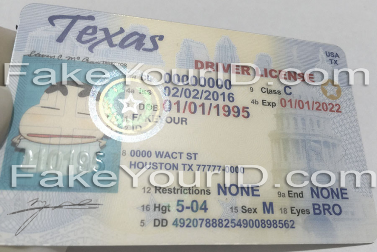 how to make a free fake texas id online