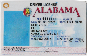 alabama fake drivers license template