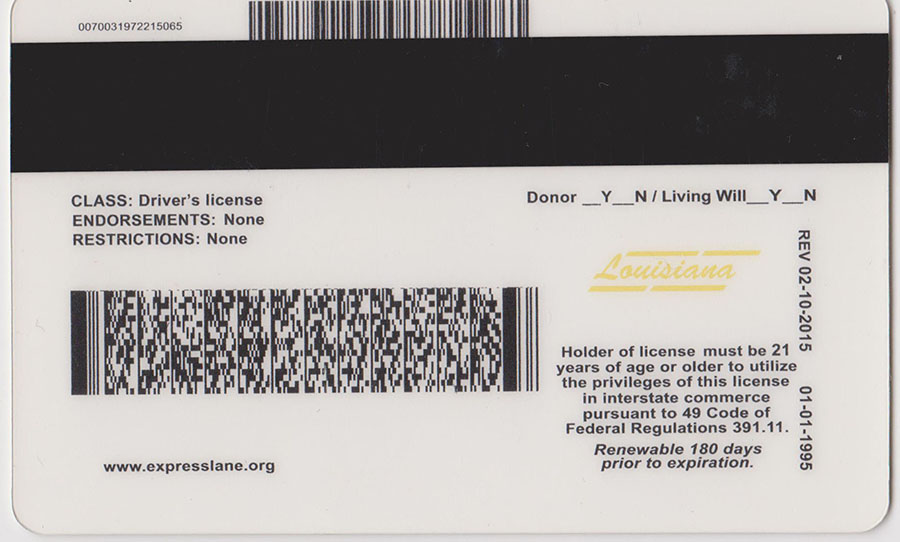 Louisiana ID - Buy Premium Scannable Fake ID - We Make Fake IDs